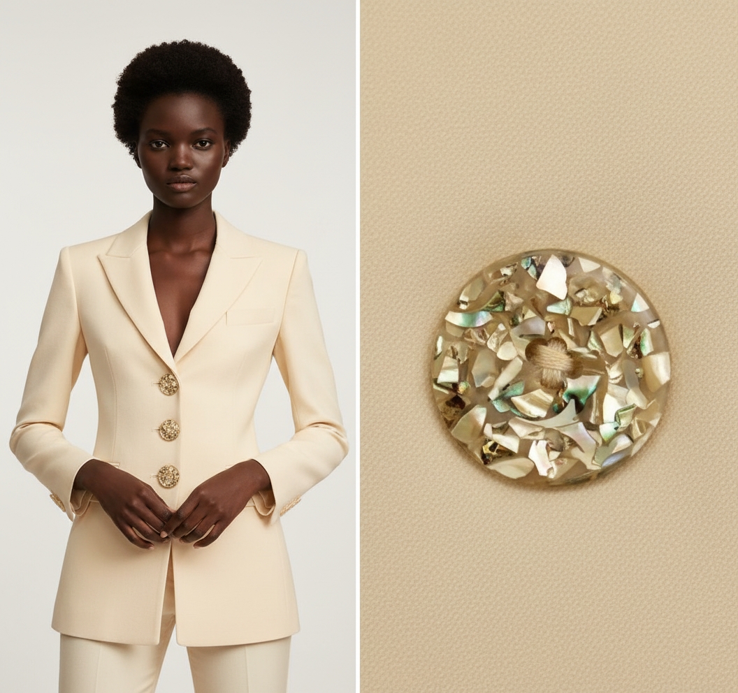 Recycled Mosaic-Effect Button